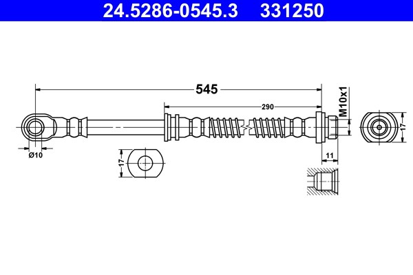 Bromsslang, Framaxel Ate 24.5286-0545.3 ATE