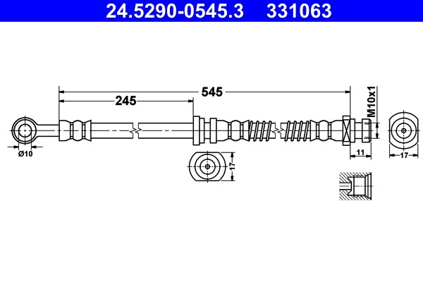 Bromsslang, Framaxel Ate 24.5290-0545.3 ATE