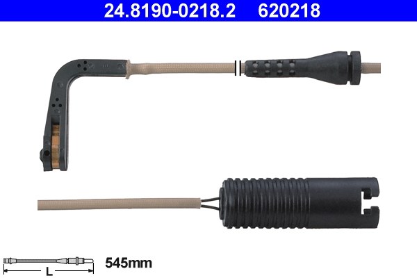 Varningssensor, bromsbeläggslitage, Bakaxel Ate 24.8190-0218.2 ATE Varningssensor, bromsbeläggslitage, Bakaxel Ate 24.8190-0218.2 ATE