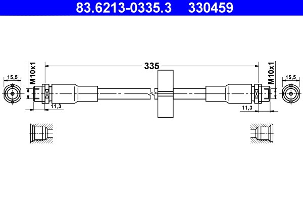 Bromsslang, Framaxel Ate 83.6213-0335.3 ATE