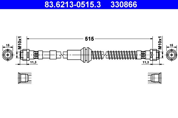 Bromsslang, Framaxel Ate 83.6213-0515.3 ATE