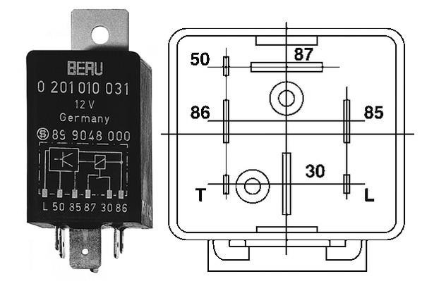 Kontrollenhet, glödstiftsystem 12V Beru GR031 BERU