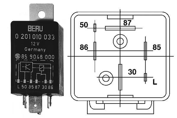 Kontrollenhet, glödstiftsystem 12V Beru GR033 BERU