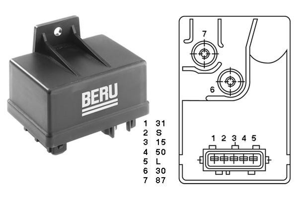 Kontrollenhet, glödstiftsystem 12V Beru GR034 BERU