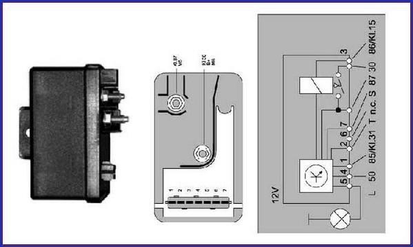 Kontrollenhet, glödstiftsystem 12V Beru GR054 BERU