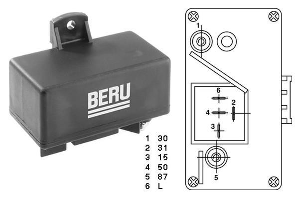 Kontrollenhet, glödstiftsystem 12V Beru GR059 BERU