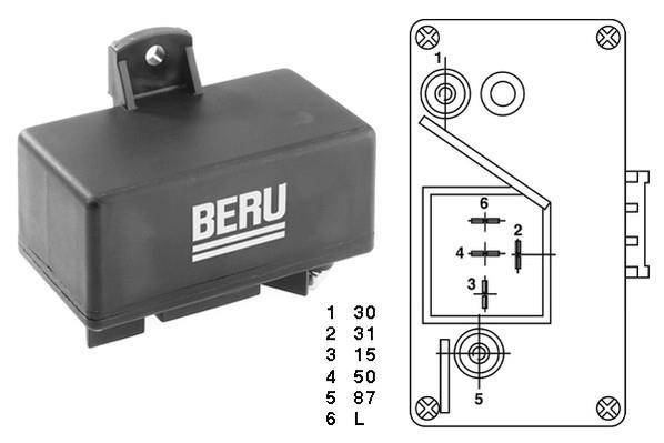 Kontrollenhet, glödstiftsystem 12V Beru GR065 BERU