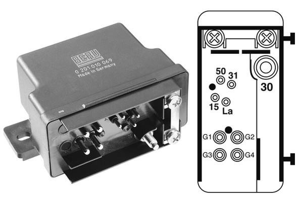 Kontrollenhet, glödstiftsystem 12V Beru GR069 BERU