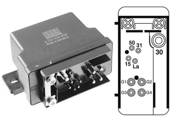 Kontrollenhet, glödstiftsystem 12V Beru GR070 BERU