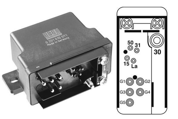 Kontrollenhet, glödstiftsystem 12V Beru GR071 BERU