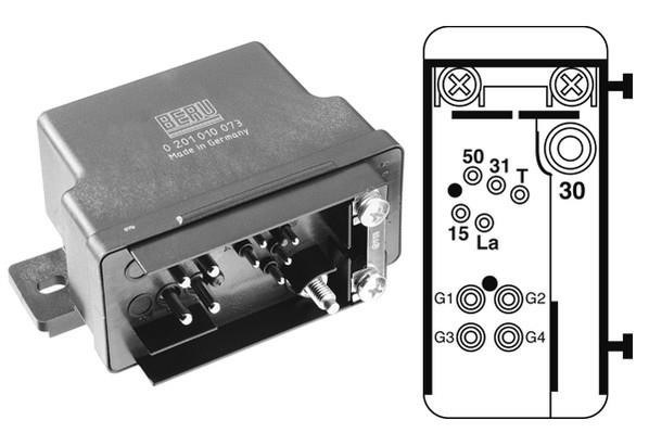 Kontrollenhet, glödstiftsystem 12V Beru GR073-B BERU