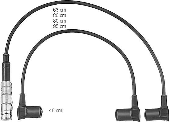 Tändkabelsats Beru ZEF466 BERU