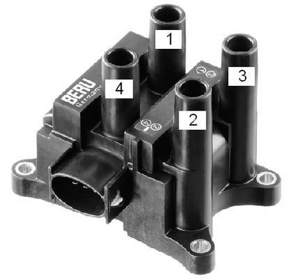 Tändspole 12V Beru ZS350 BERU