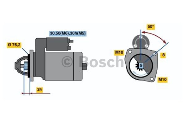 Startmotor 12V Bosch 0 001 108 245 BOSCH