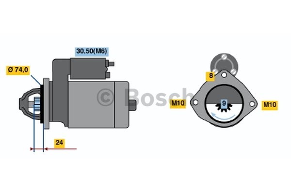 Startmotor 12V Bosch 0 001 115 045 BOSCH