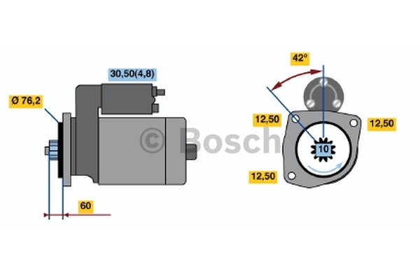 Startmotor 12V Bosch 0 001 120 410 BOSCH Startmotor 12V Bosch 0 001 120 410 BOSCH