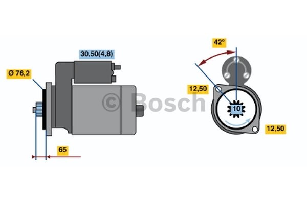 Startmotor 12V Bosch 0 001 123 014 BOSCH