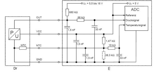 Sensor, insugstryck, Insugsgrenrör Bosch 0 261 230 302 BOSCH