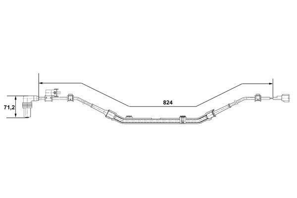 ABS-givare, Sensor, hjulvarvtal, Bakaxel, Bak, Höger Bosch 0 265  BOSCH