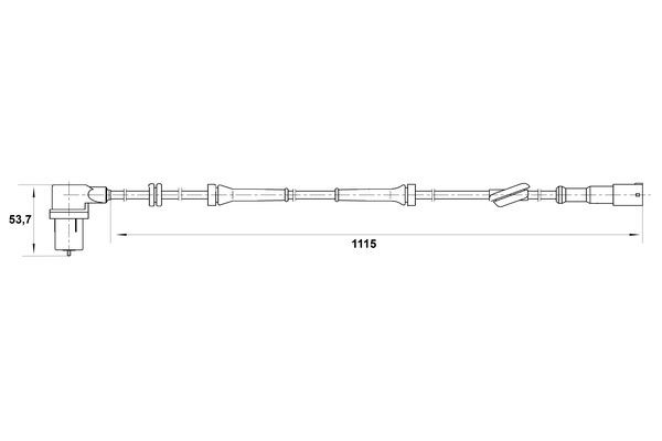 ABS-givare, Sensor, hjulvarvtal, Framaxel, Vänster Bosch 0 265 00 BOSCH ABS-givare, Sensor, hjulvarvtal, Framaxel, Vänster Bosch 0 265 00 BOSCH