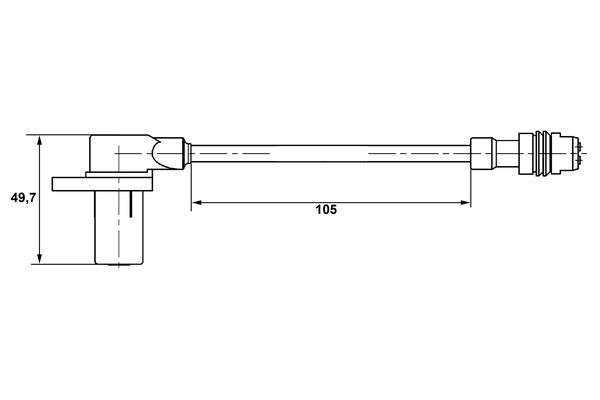 ABS-givare, Sensor, hjulvarvtal, Framaxel, Bakaxel Bosch 0 265 00 BOSCH ABS-givare, Sensor, hjulvarvtal, Framaxel, Bakaxel Bosch 0 265 00 BOSCH