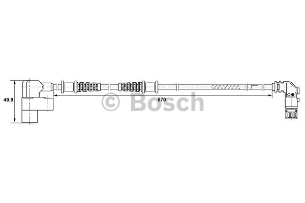ABS-givare, Sensor, hjulvarvtal, Framaxel, Vänster Bosch 0 265 00 BOSCH ABS-givare, Sensor, hjulvarvtal, Framaxel, Vänster Bosch 0 265 00 BOSCH