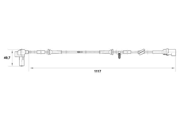 ABS-givare, Sensor, hjulvarvtal, Framaxel Bosch 0 265 006 458 BOSCH ABS-givare, Sensor, hjulvarvtal, Framaxel Bosch 0 265 006 458 BOSCH