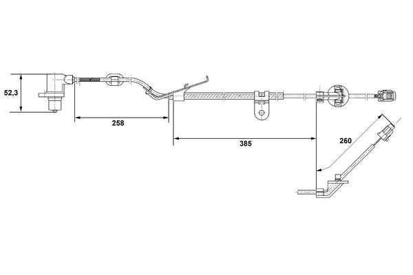 ABS-givare, Sensor, hjulvarvtal, Framaxel, Vänster Bosch 0 265 00 BOSCH ABS-givare, Sensor, hjulvarvtal, Framaxel, Vänster Bosch 0 265 00 BOSCH