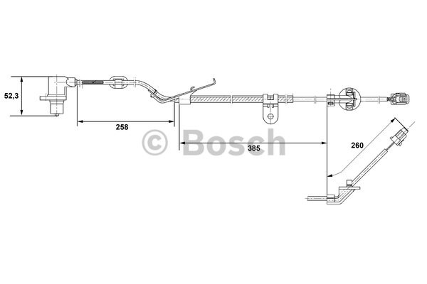 ABS-givare, Sensor, hjulvarvtal, Framaxel, Vänster Bosch 0 265 00 BOSCH ABS-givare, Sensor, hjulvarvtal, Framaxel, Vänster Bosch 0 265 00 BOSCH