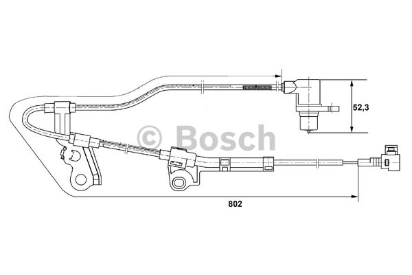 ABS-givare, Sensor, hjulvarvtal, Framaxel, Vänster Bosch 0 265 00 BOSCH ABS-givare, Sensor, hjulvarvtal, Framaxel, Vänster Bosch 0 265 00 BOSCH