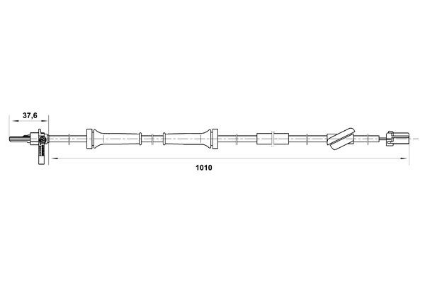 ABS-givare, Sensor, hjulvarvtal, Bak Bosch 0 265 007 022 BOSCH