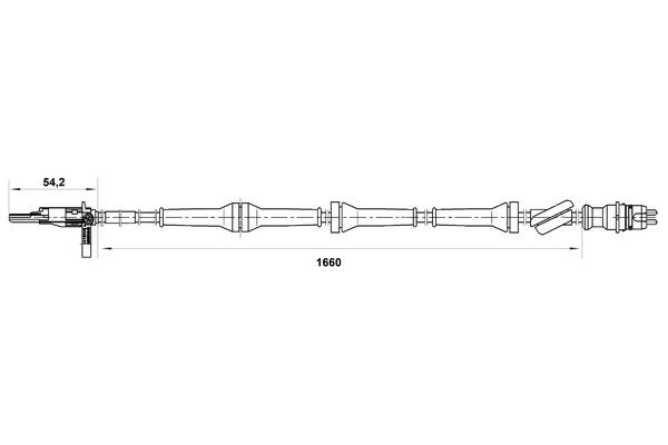 ABS-givare, Sensor, hjulvarvtal, Bak, Höger Bosch 0 265 007 071 BOSCH ABS-givare, Sensor, hjulvarvtal, Bak, Höger Bosch 0 265 007 071 BOSCH