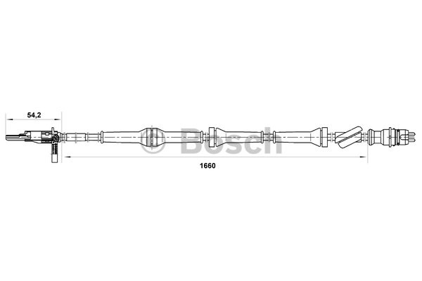 ABS-givare, Sensor, hjulvarvtal, Bak, Höger Bosch 0 265 007 071 BOSCH ABS-givare, Sensor, hjulvarvtal, Bak, Höger Bosch 0 265 007 071 BOSCH
