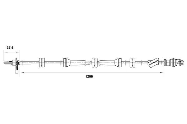 ABS-givare, Sensor, hjulvarvtal, Bakaxel Bosch 0 265 007 089 BOSCH ABS-givare, Sensor, hjulvarvtal, Bakaxel Bosch 0 265 007 089 BOSCH