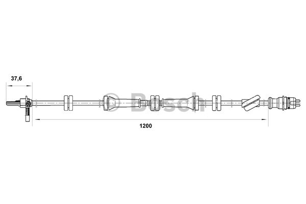 ABS-givare, Sensor, hjulvarvtal, Bakaxel Bosch 0 265 007 089 BOSCH ABS-givare, Sensor, hjulvarvtal, Bakaxel Bosch 0 265 007 089 BOSCH