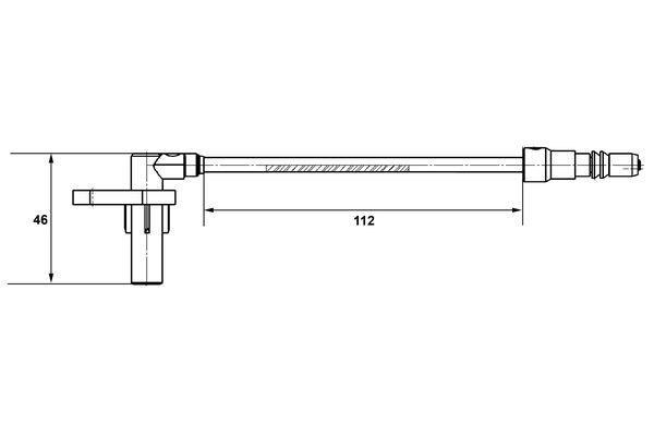 ABS-givare, Sensor, hjulvarvtal, Framaxel, Fram eller bak Bosch 0 BOSCH ABS-givare, Sensor, hjulvarvtal, Framaxel, Fram eller bak Bosch 0 BOSCH