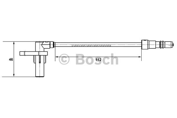 ABS-givare, Sensor, hjulvarvtal, Framaxel, Fram eller bak Bosch 0 BOSCH ABS-givare, Sensor, hjulvarvtal, Framaxel, Fram eller bak Bosch 0 BOSCH