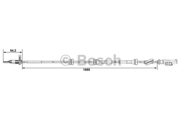 ABS-givare, Sensor, hjulvarvtal, Bakaxel, Höger Bosch 0 265 007 5 BOSCH ABS-givare, Sensor, hjulvarvtal, Bakaxel, Höger Bosch 0 265 007 5 BOSCH