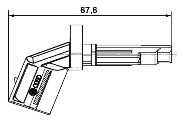 ABS-givare, Sensor, hjulvarvtal, Framaxel, Bakaxel, Fram eller ba BOSCH
