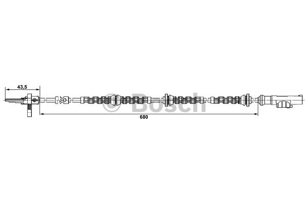 ABS-givare, Sensor, hjulvarvtal, Bakaxel Bosch 0 265 008 005 BOSCH ABS-givare, Sensor, hjulvarvtal, Bakaxel Bosch 0 265 008 005 BOSCH