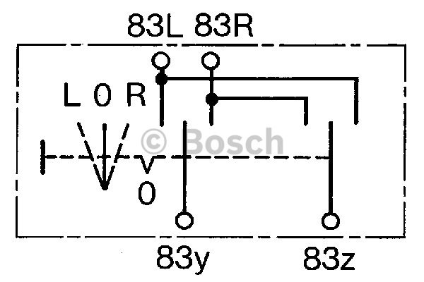 Brytare, fönsterhiss Bosch 0 343 302 003 BOSCH Brytare, fönsterhiss Bosch 0 343 302 003 BOSCH