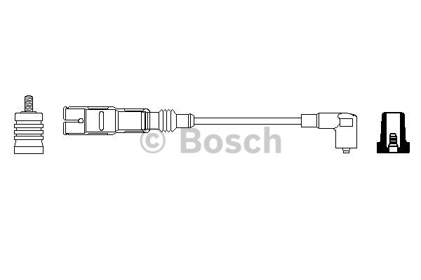 Tändkabel, Cylinder 2, Cylinder 3, Cylinder 4, Cylinder 1, Cylind BOSCH