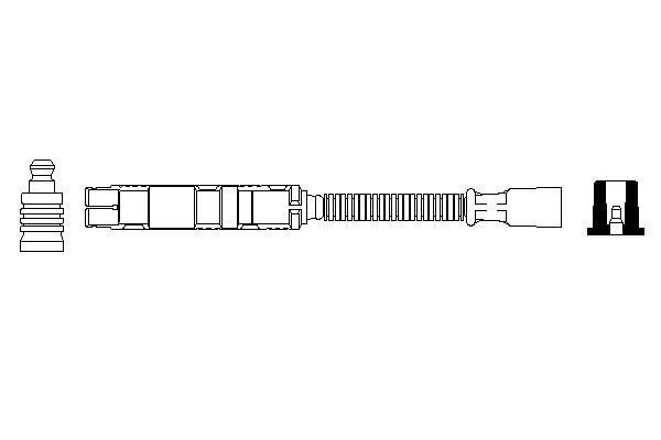 Tändkabel, Bak, Fram, Cylinder 1, Cylinder 2, Cylinder 4, Cylinde BOSCH