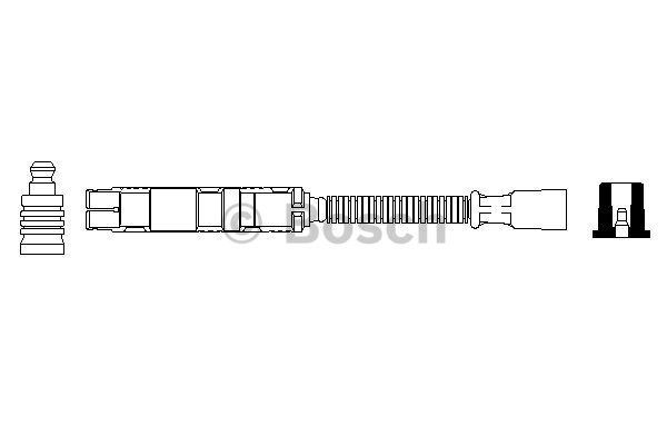 Tändkabel, Bak, Fram, Cylinder 1, Cylinder 2, Cylinder 4, Cylinde BOSCH