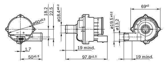 Vattenpump, oberoende uppvärmning BOSCH