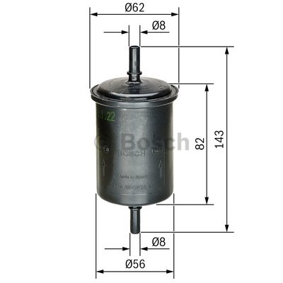 Bränslefilter BOSCH
