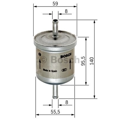 Bränslefilter Bosch 0 450 905 002 BOSCH