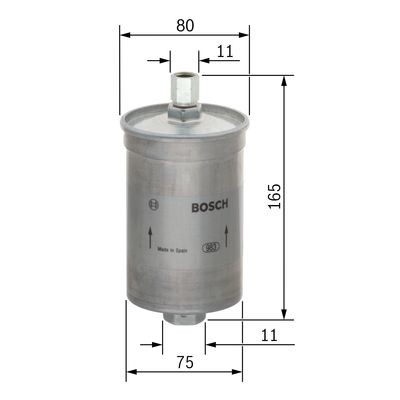 Bränslefilter Bosch 0 450 905 281 BOSCH