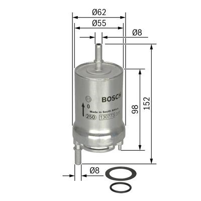 Bränslefilter Bosch 0 450 905 925 BOSCH