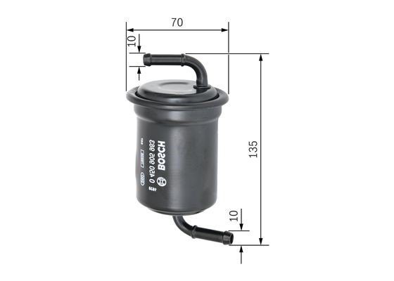 Bränslefilter Bosch 0 450 905 983 BOSCH